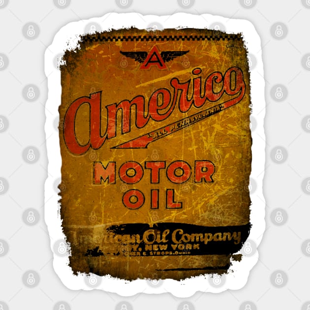 Americo Oil Sticker by Midcenturydave